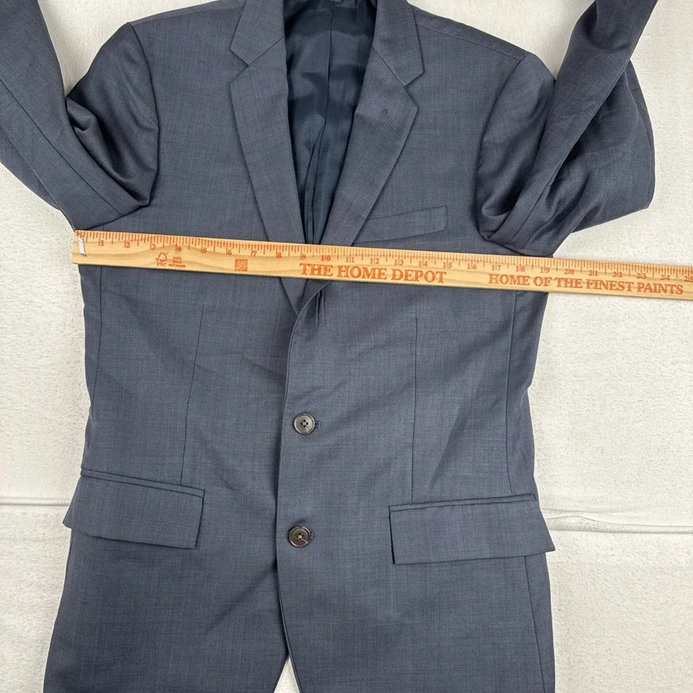 J Crew Thompson Mens Navy blazer Sport Coat  38R Wool Preppy Business Office